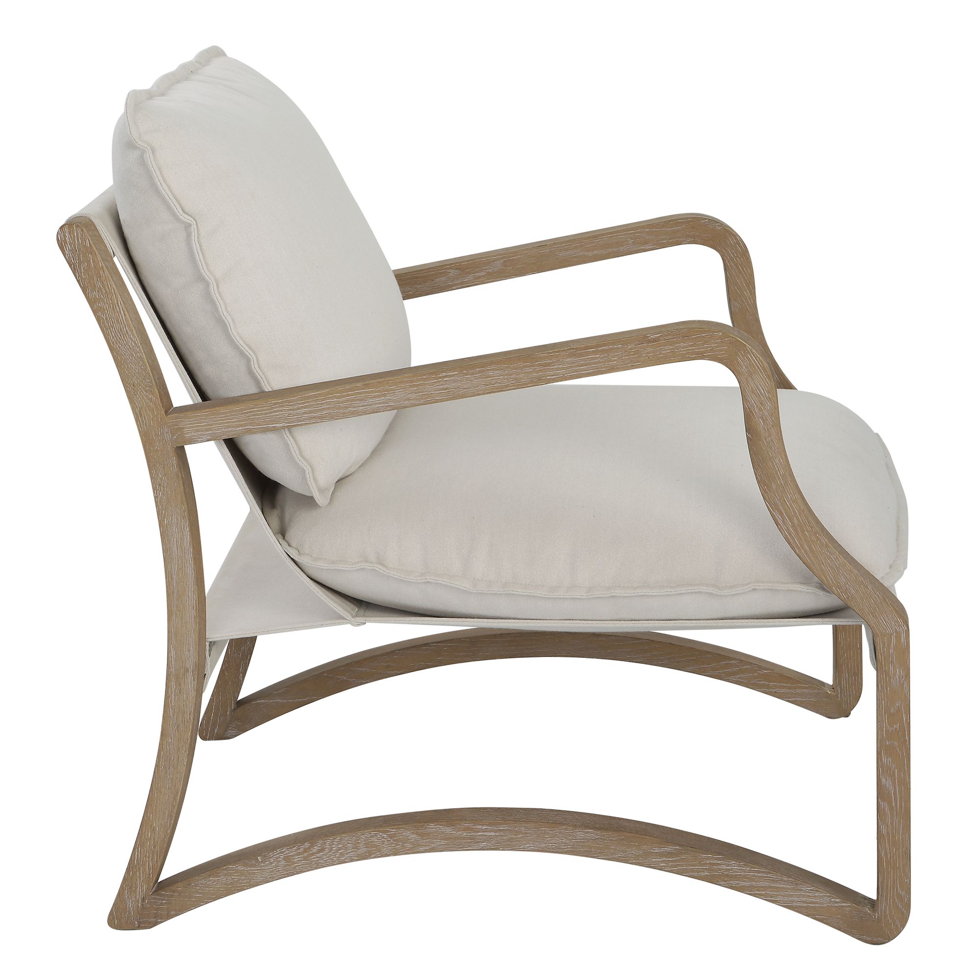 Image 7 Uttermost Melora Natual Accent Chair more views