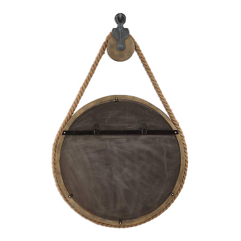Image 6 Uttermost Melton Natural Wood Rope 25" x 36 1/2" Wall Mirror more views