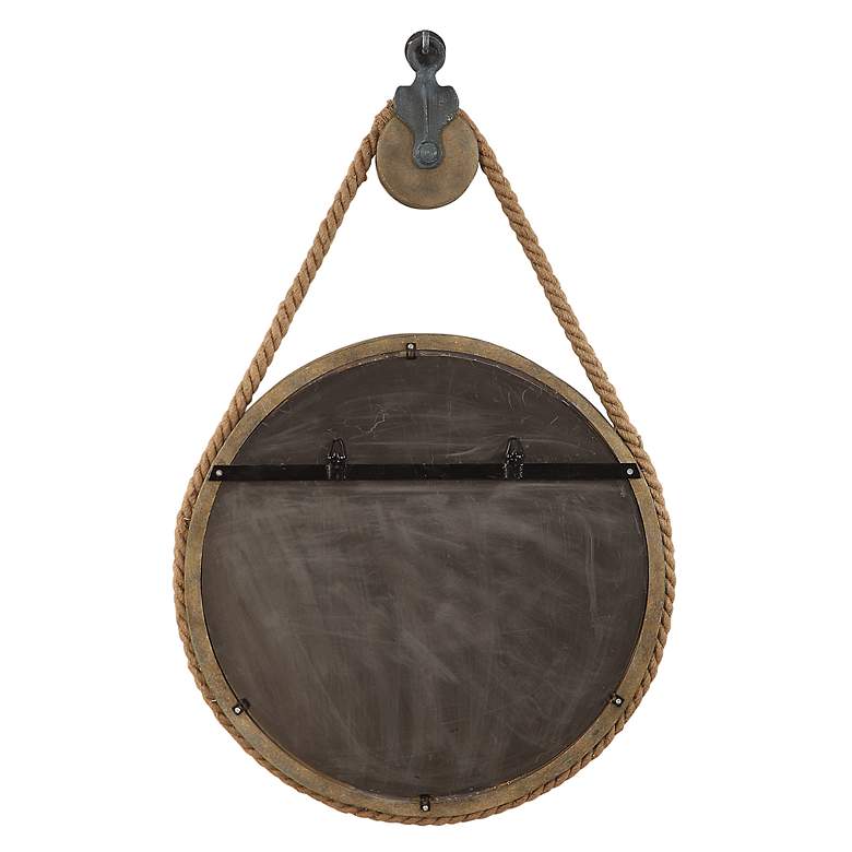 Image 7 Uttermost Melton Natural Wood Rope 25" x 36 1/2" Wall Mirror more views