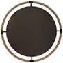 Uttermost Melville Rust Black 36 1/4" Round Wall Mirror