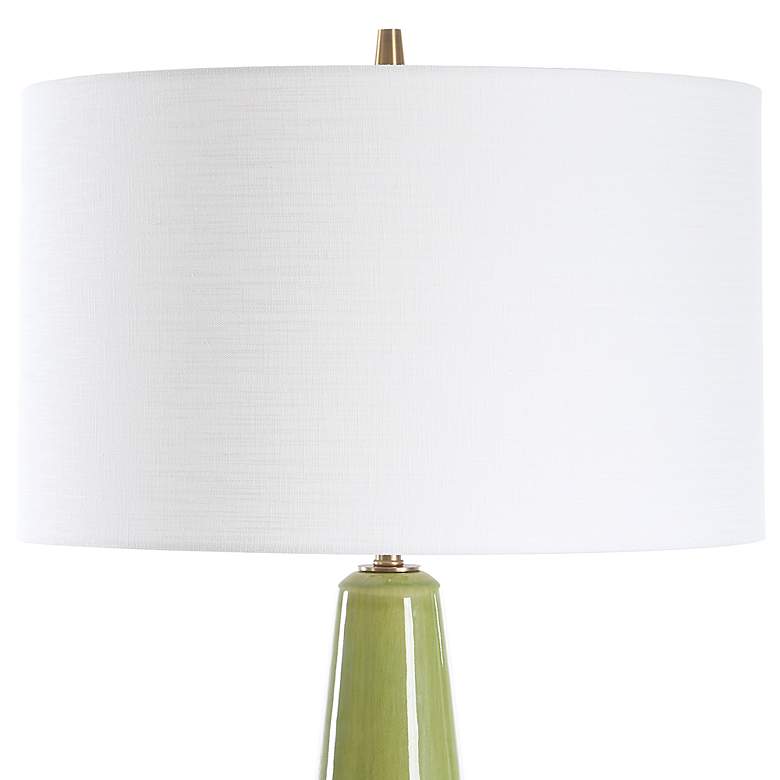 Image 5 Uttermost Mendell 39 1/2" High Green Ceramic Table Lamp more views
