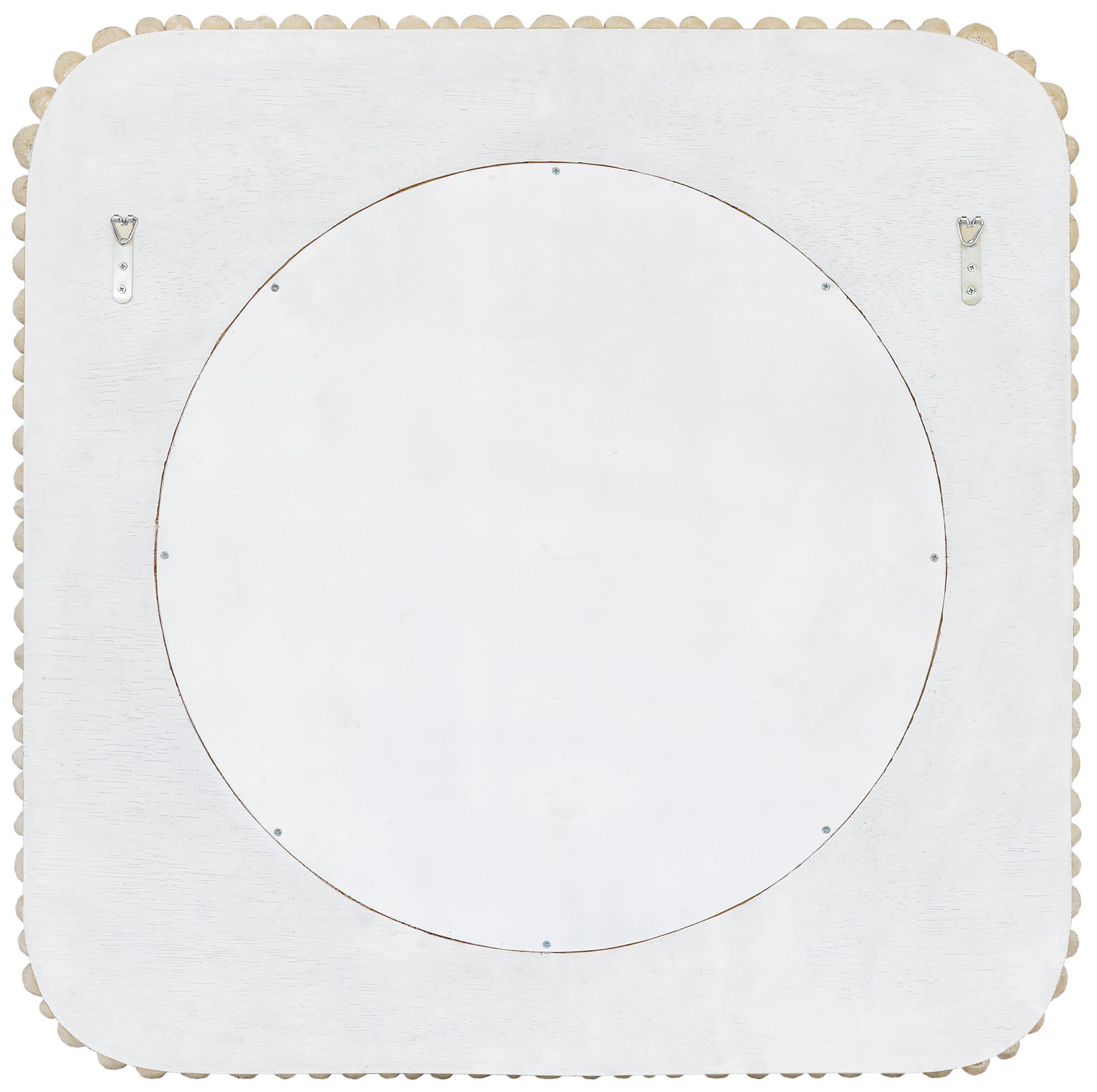 Image 4 Uttermost Merak 36 1/4" Square Teak Wood Wall Mirror more views