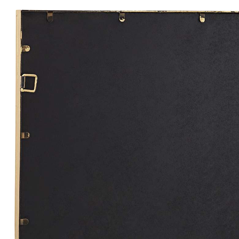 Image 4 Uttermost Meri Glossy Gold Leaf 34" Square Wall Mirror more views