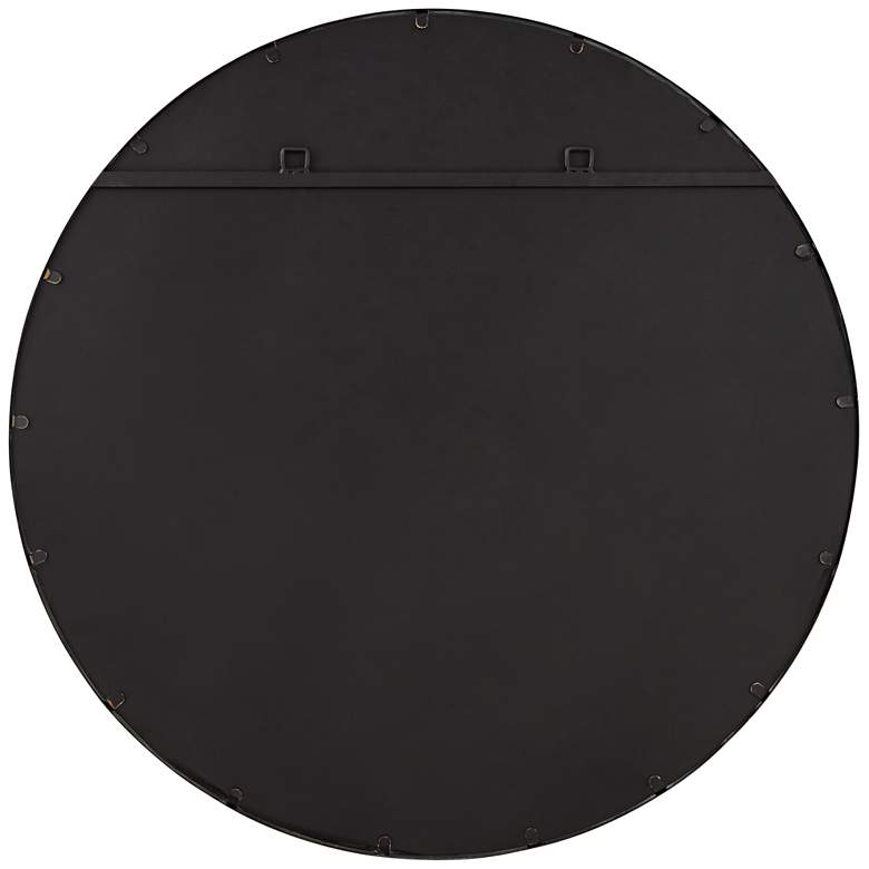 Image 6 Uttermost Meridian Black and Gold 34" Round Wall Mirror more views