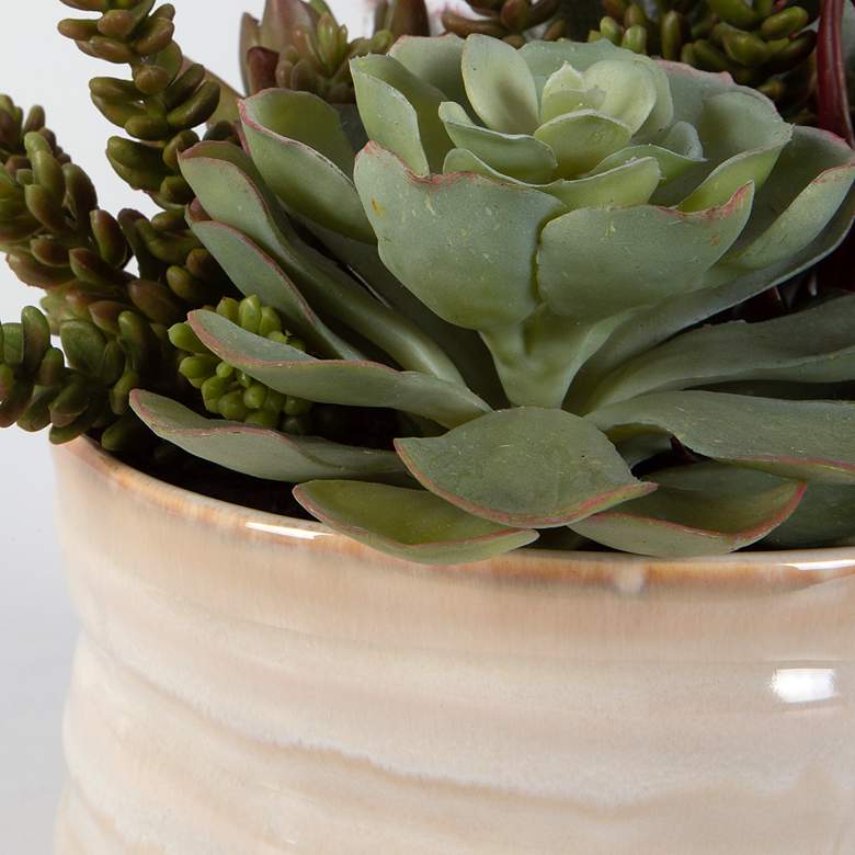 Image 5 Uttermost Mesa 10" Wide Faux Succulents in Pot more views