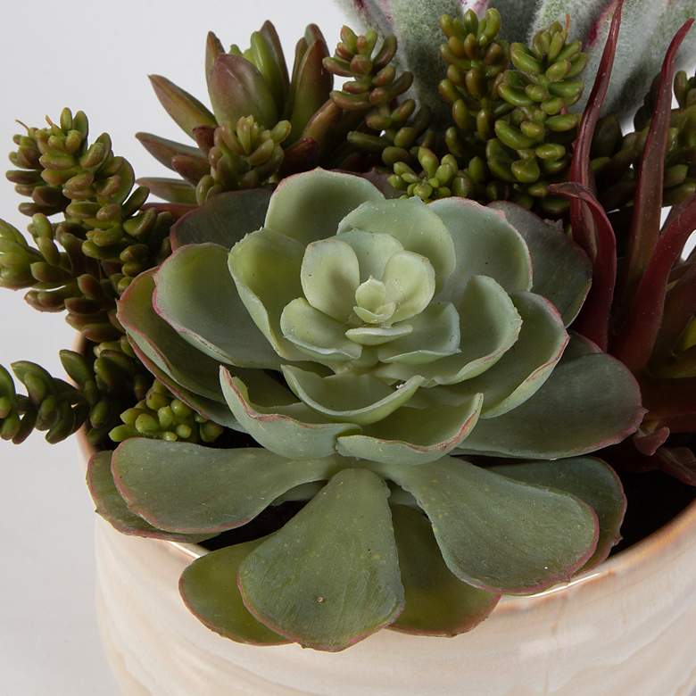 Image 6 Uttermost Mesa 10" Wide Faux Succulents in Pot more views