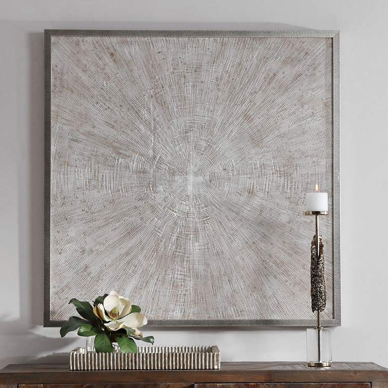 Image 2 Uttermost Mesmerize 42 3/4" Square Framed Canvas Wall Art