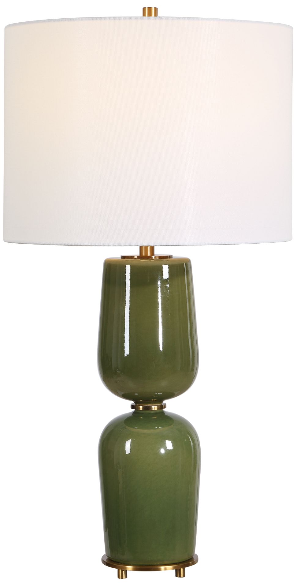 Uttermost Meyer 27" Green Ceramic Table Lamp