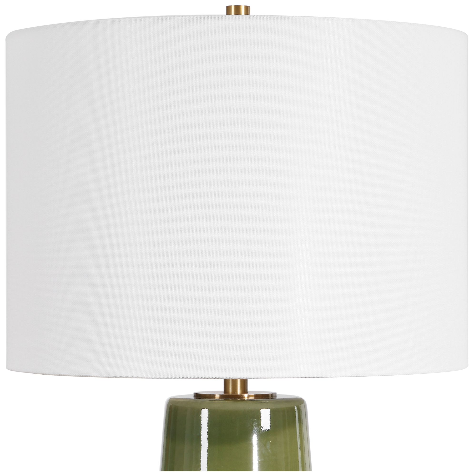 Image 6 Uttermost Meyer 27" Green Ceramic Table Lamp more views