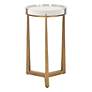 2_Uttermost Midas 14"W Antique Gold and Crystal Accent Table