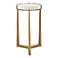 Uttermost Midas 14"W Antique Gold and Crystal Accent Table