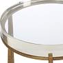 4_Uttermost Midas 14"W Antique Gold and Crystal Accent Table more views