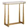 5_Uttermost Midas 24" Wide Antique Gold Accent Table more views