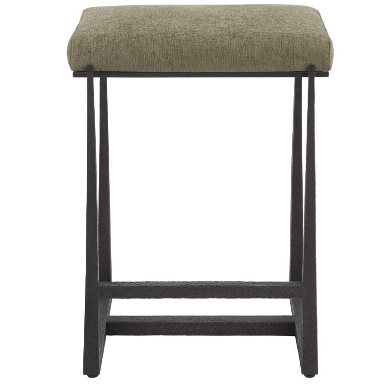 Image 1 Uttermost Midas 26" Bronze and Moss Counter Stool