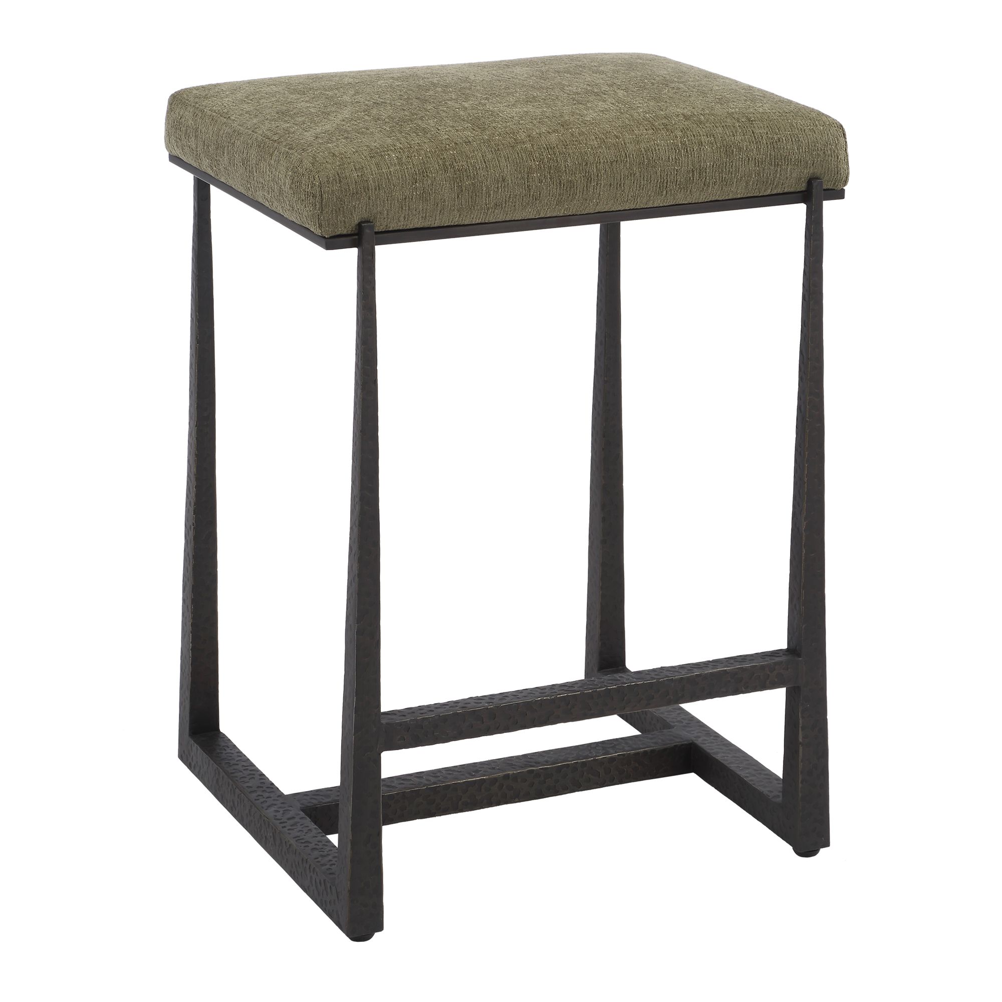 Image 4 Uttermost Midas 26" Bronze and Moss Counter Stool more views