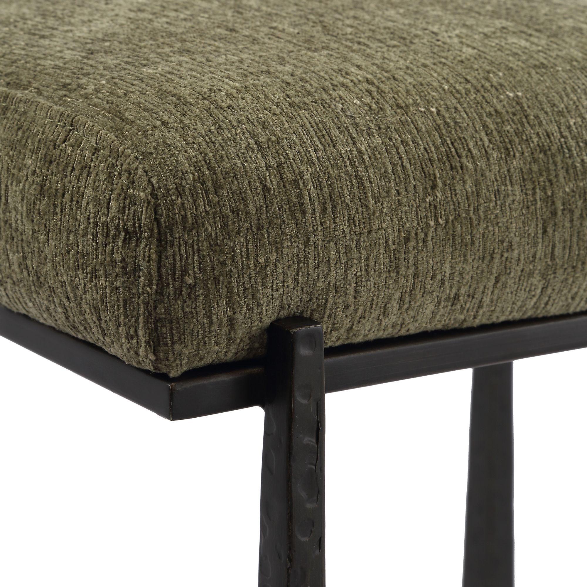 Image 6 Uttermost Midas 26" Bronze and Moss Counter Stool more views