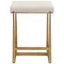 2_Uttermost Midas 26" Gold and Beige Counter Stool
