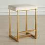 1_Uttermost Midas 26" Gold and Beige Counter Stool