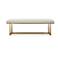 Uttermost Midas 60" Wide Driftwood Toned Fabric Accent Bench