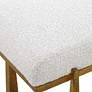6_Uttermost Midas 60" Wide Driftwood Toned Fabric Accent Bench more views