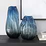 1_Uttermost Midnight Horizon Ombre Blue 2-Piece Glass Vase Set