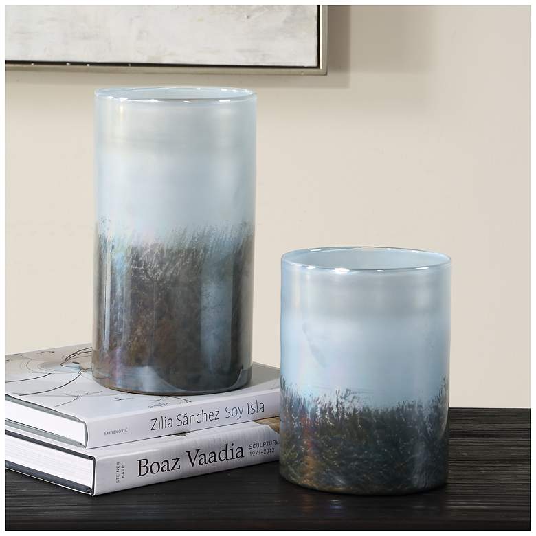 Image 1 Uttermost Midnight Mist 2-Piece Vase Set