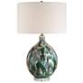 2_Uttermost Mihaela 27" Green and Ivory Ceramic Table Lamp