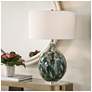 1_Uttermost Mihaela 27" Green and Ivory Ceramic Table Lamp