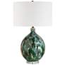 3_Uttermost Mihaela 27" Green and Ivory Ceramic Table Lamp more views