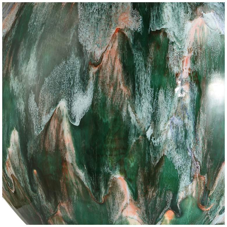 Image 5 Uttermost Mihaela 27" Green and Ivory Ceramic Table Lamp more views
