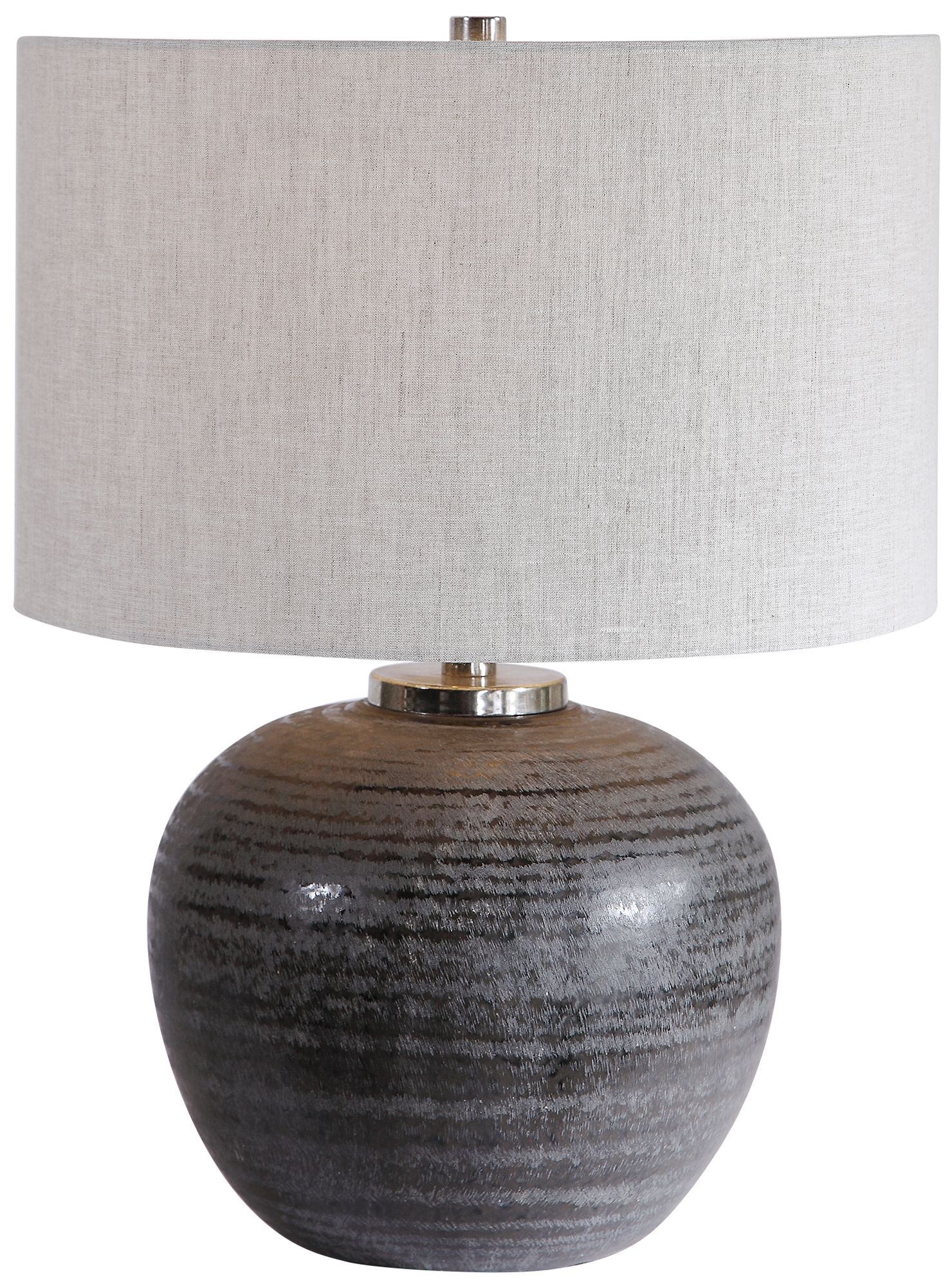 Image 2 Uttermost Mikkel Charcoal Gray Ceramic Table Lamp