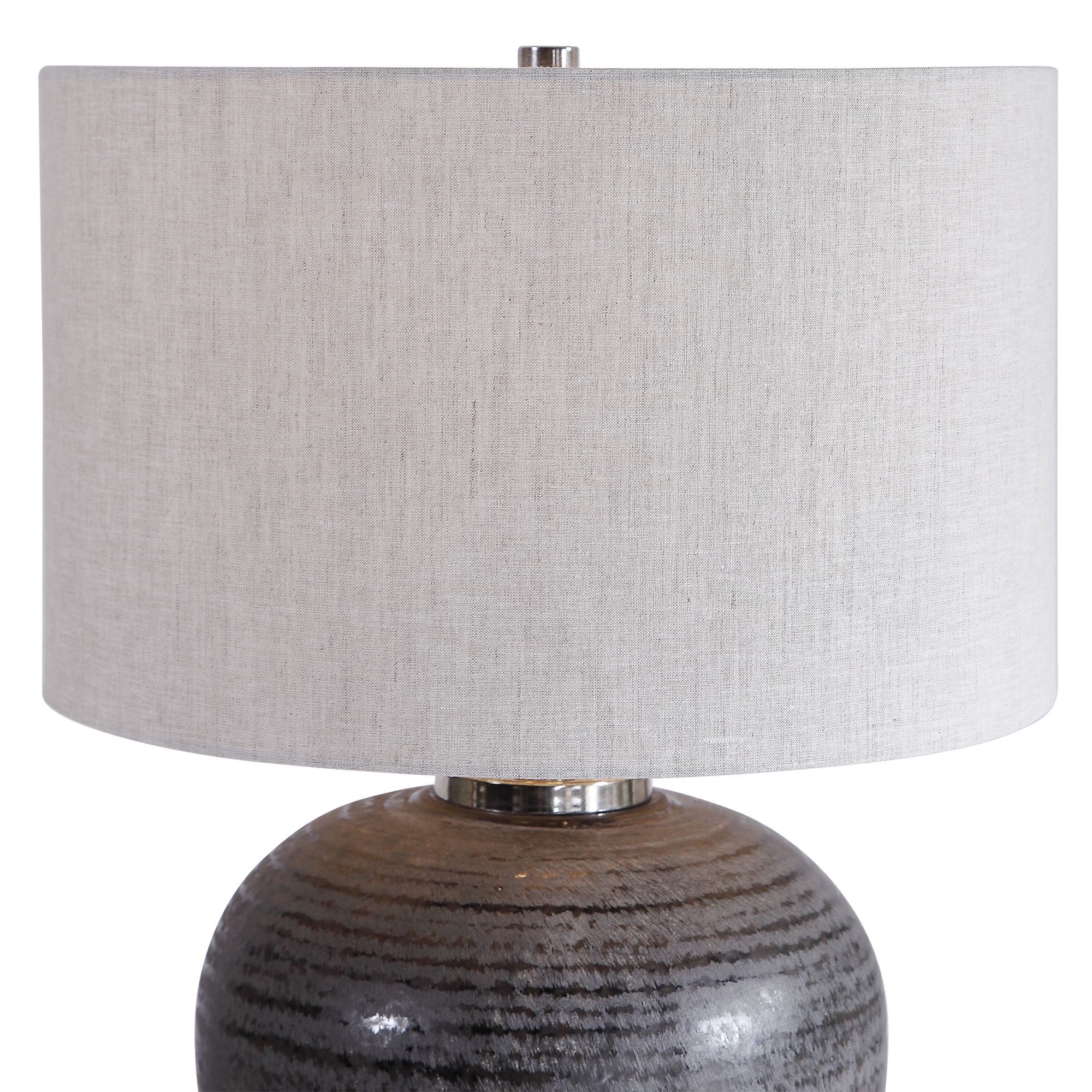Image 5 Uttermost Mikkel Charcoal Gray Ceramic Table Lamp more views