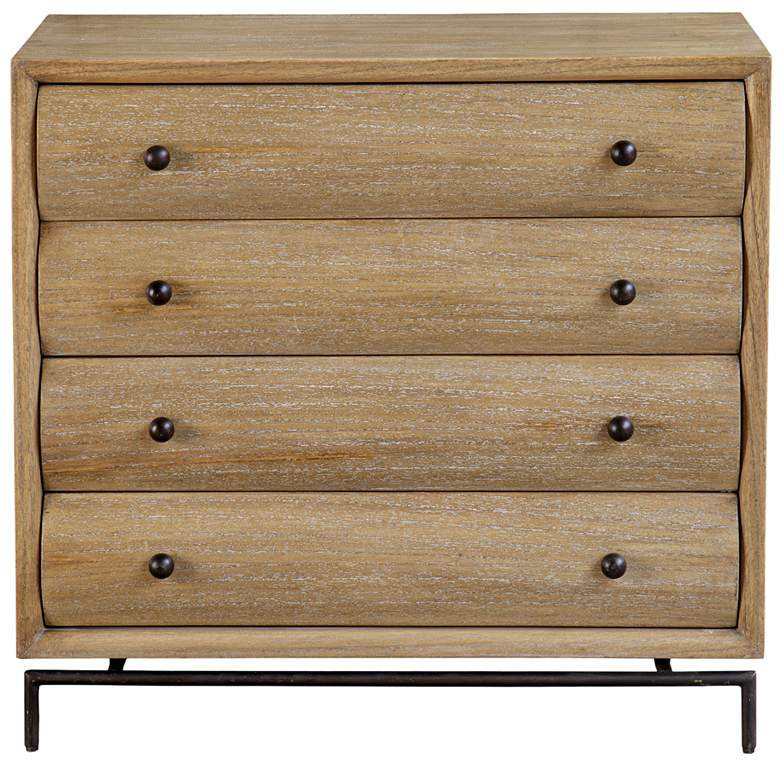 Image 2 Uttermost Millard 4 Drawer Mindi Wood Chest