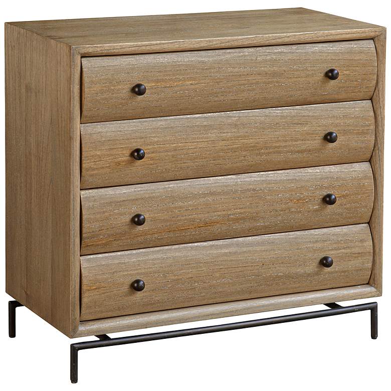 Image 3 Uttermost Millard 4 Drawer Mindi Wood Chest more views