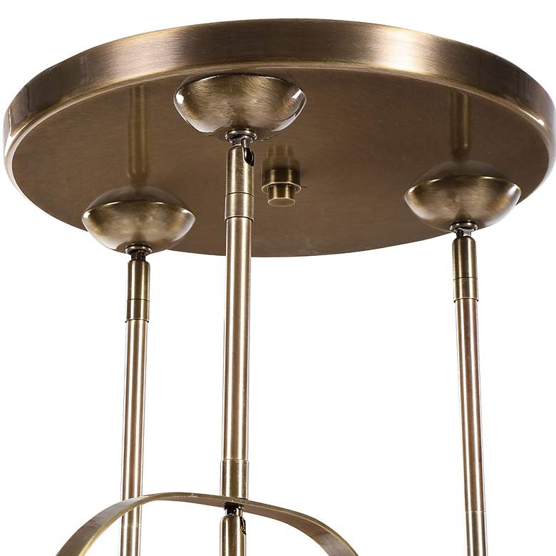 Image 7 Uttermost Mimas 24" Wide Brass 3-Light Cluster Pendant Light more views