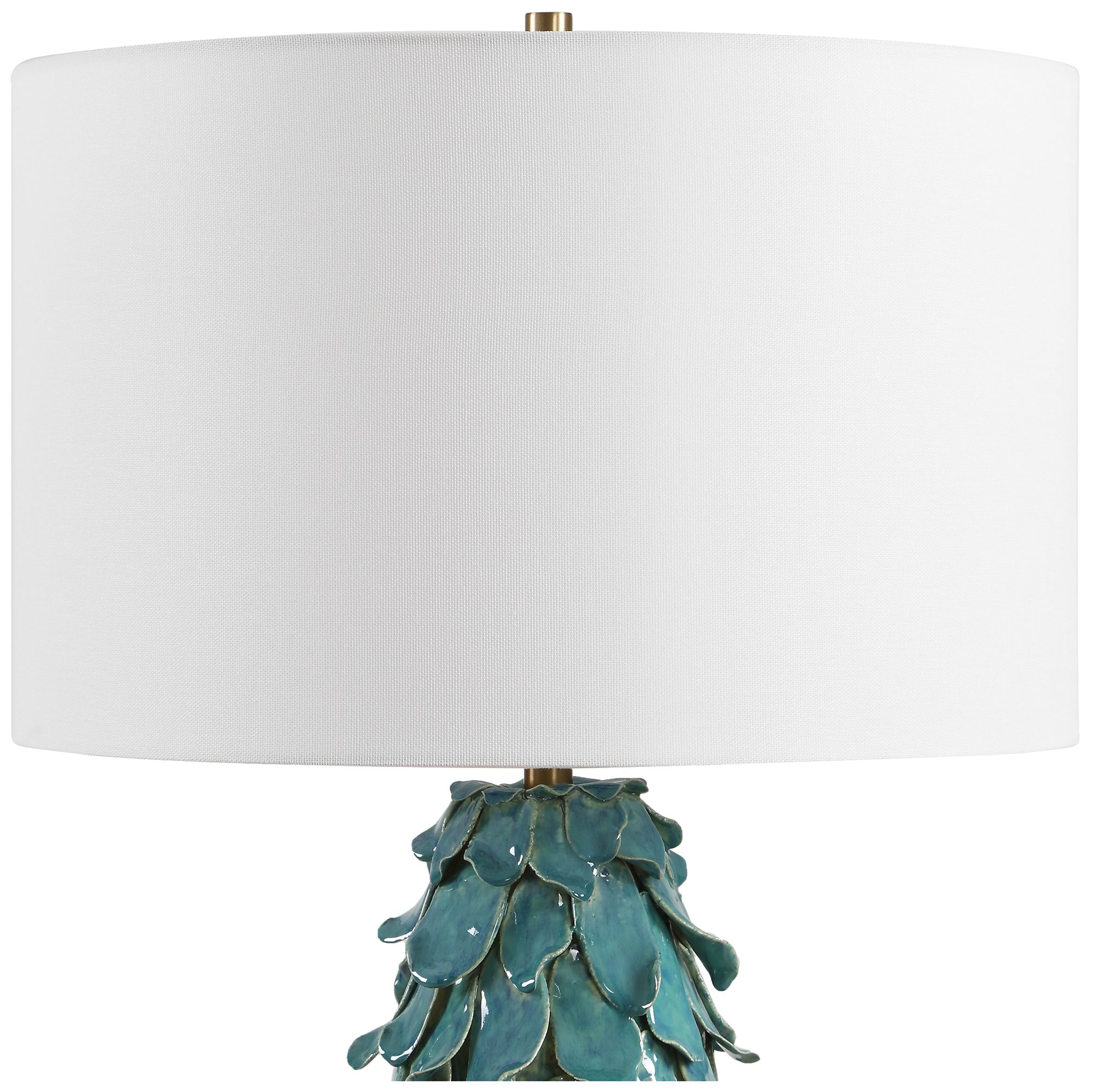 Image 6 Uttermost Mina 27 1/2" Blue Ceramic Table Lamp more views