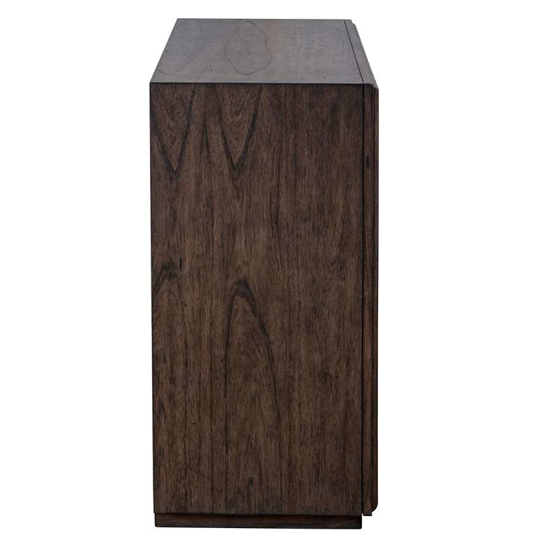 Image 6 Uttermost Mindra 43" Wide Deep Walnut 4-Drawer Accent Chest more views