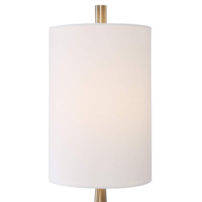 Image 5 Uttermost Minette 40" High Brass Steel and White Marble Buffet Lamp more views