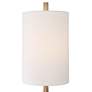 5_Uttermost Minette 40" High Brass Steel and White Marble Buffet Lamp more views
