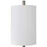 6_Uttermost Minette 40" High Brass Steel and White Marble Buffet Lamp more views