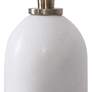 7_Uttermost Minette 40" High Brass Steel and White Marble Buffet Lamp more views