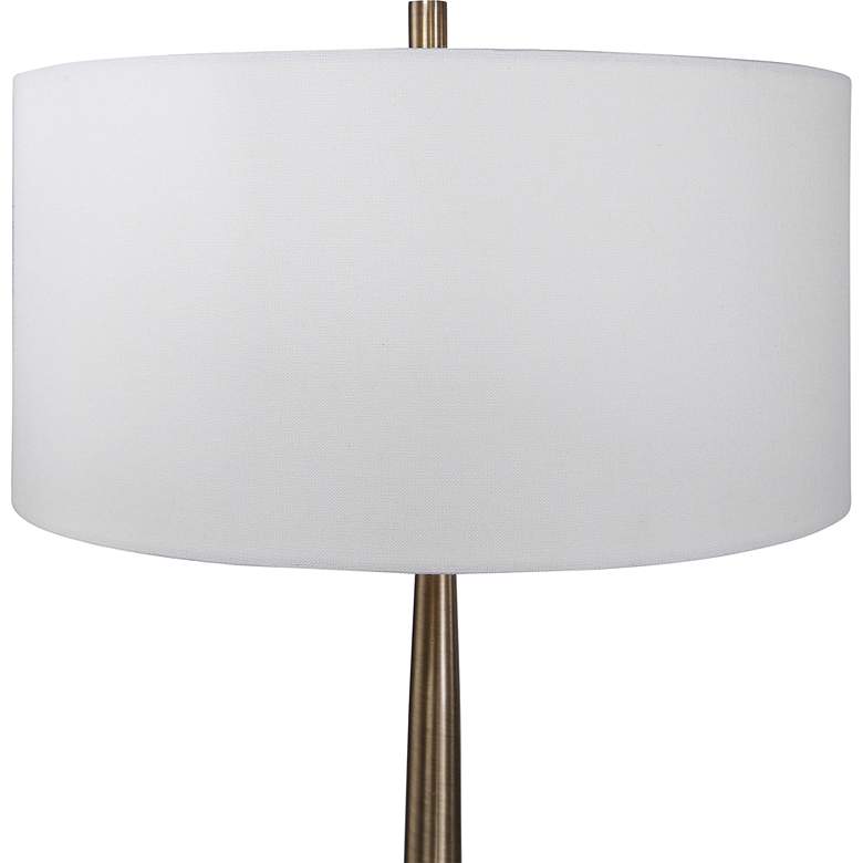 Image 3 Uttermost Minette 70 1/2" Modern Plated Antique Brass Floor Lamp more views