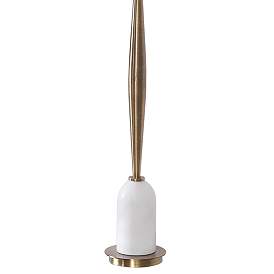 Image5 of Uttermost Minette Brass Steel and White Marble Buffet Lamp more views