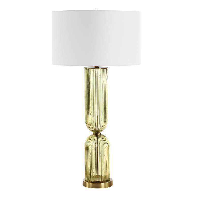 Image 4 Uttermost Mirah 34 1/2" High Olive Green Glass Table Lamp more views