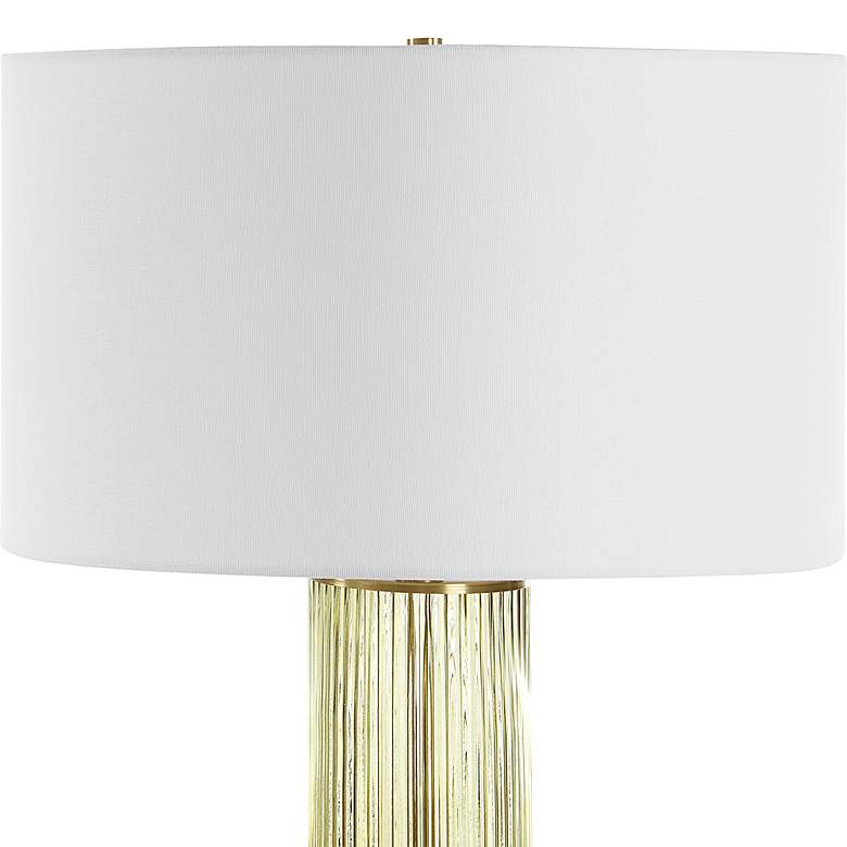 Image 5 Uttermost Mirah 34 1/2" High Olive Green Glass Table Lamp more views