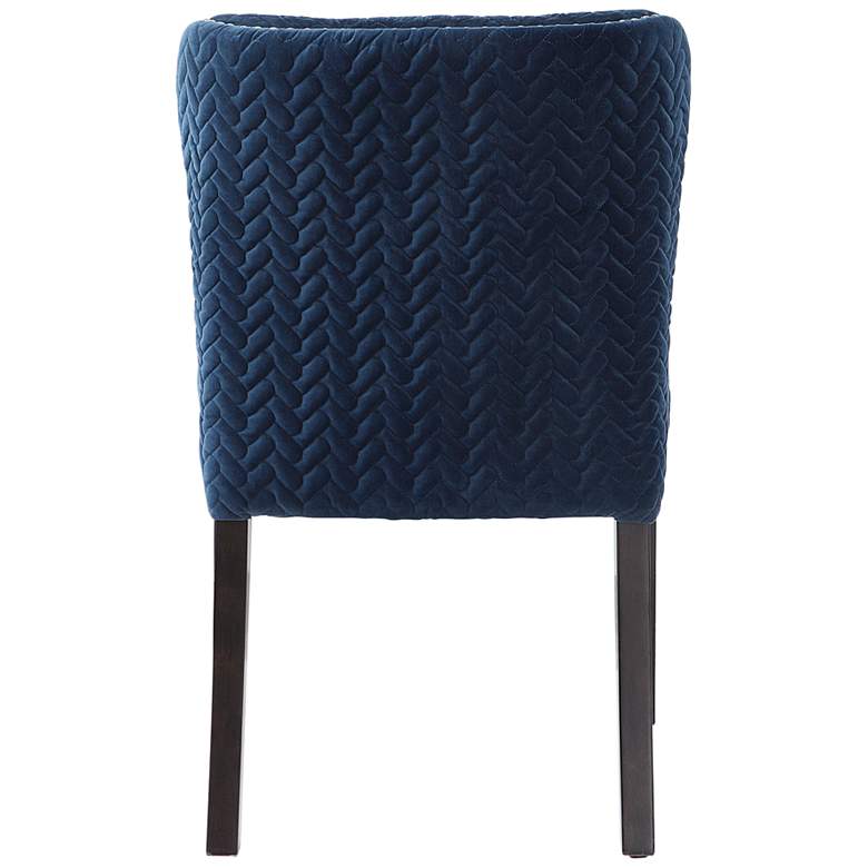 Image 7 Uttermost Miri Ink Blue Velvet Accent Chairs Set of 2 more views