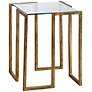 Uttermost Mirren Gold and Glass Accent Table in scene