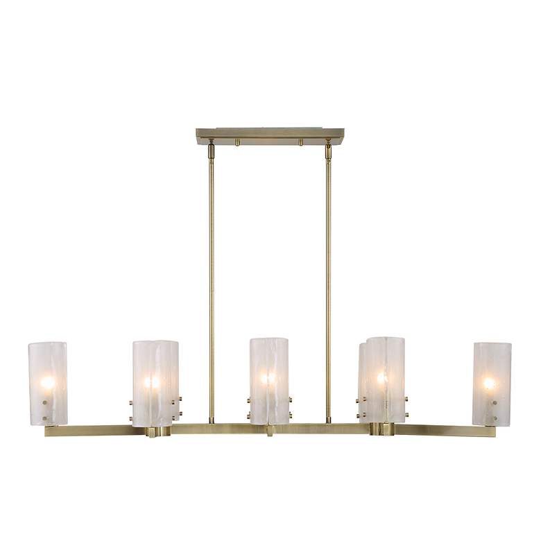 Image 1 Uttermost Mistie 45" 8-Light Linear Chandelier