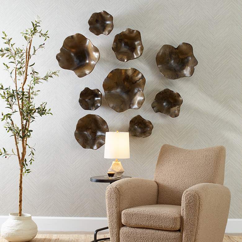 Image 4 Uttermost Mocha 3-Piece Wood Wall Decor more views