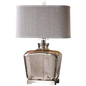 Image2 of Uttermost Molinara 28" Low Vase Mercury Glass Table Lamp
